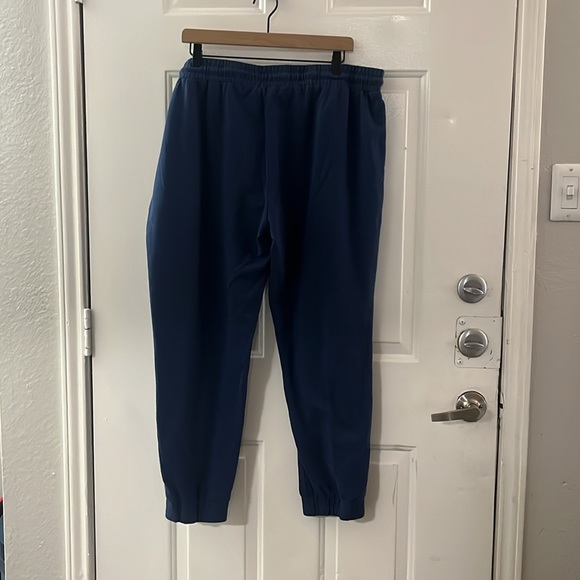 NWT $138 Calme by Johnny Was Elements Track Pants Blue with Drawstring Sz XXL - Picture 4 of 9